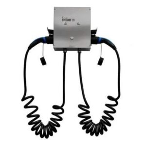 EVEXPERT Evecube 2B 2×22 kW fali töltő 2 db 5 vagy 7 méteres Type 2 kábellel (energia menedzsment)