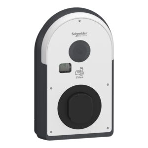 Schneider EVlink ProAC 10-32A, 22 kW 3 fázisú fali töltő Type 2 csatlakozóval (RFID, appílikáció, Wifi, energia-menedzsment, távoli elérés, OCPP, MID hiteles mérő)