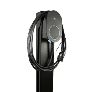 Töltőoszlop 1 db go-e Charger CORE töltővel 6 méteres Type 2 kábellel (Wifi, távoli elérés, applikáció, napelem, RFID, OCPP, beépített SIM kártya, V2X Ready, Plug & Charge Ready) (CH-CORE-001 + CH-20-30)